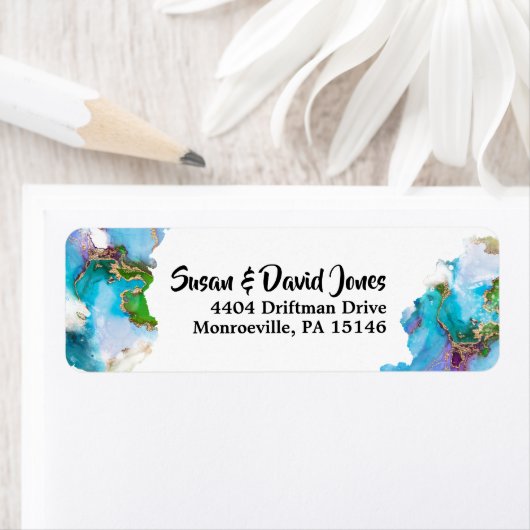 Geode Imitate Goldblauer Pfauengelenk Edelstein Mo (Insitu)