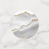 Geode Imitate goldfarbene Aquarellfarben geben Chi Konfetti (Klein Vorderseite)