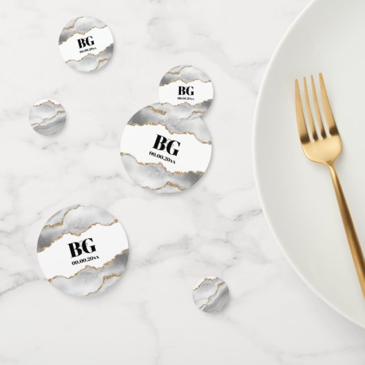 Geode Imitate goldfarbene Aquarellfarben geben Chi Konfetti (Gruppe)