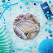 Geode-Kristall | Kristall-Foto-Papierteller Pappteller (Party)