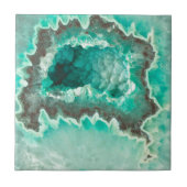 Geode Kristalle mit Pfefferminzaroma Fliese (Vorderseite)