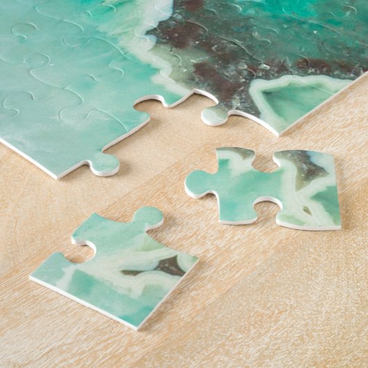 Geode Kristalle mit Pfefferminzaroma Puzzle (Seite)