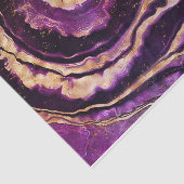 Geode Lila Pink Gold Abstrakt Agate Seidenpapier (Ausschnitt)