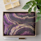 Geode Lila Pink Gold Abstrakt Agate Seidenpapier (Geschenk)