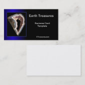 Geode Minerals Agates Crystals Visitenkarte (Vorne/Hinten)