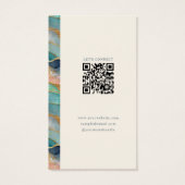 Geode Pattern Monogram Jewelry Display Cards (Rückseite)