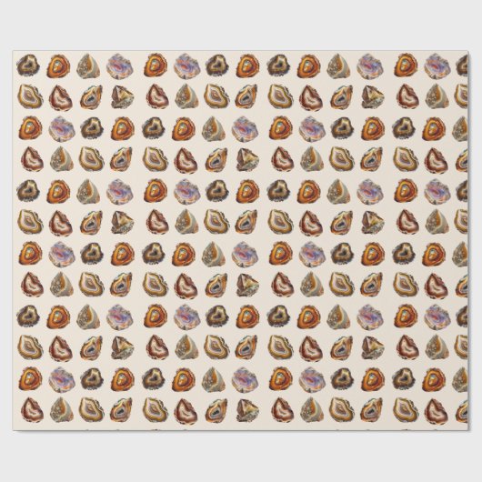 Geode Rocks Pattern Geschenkpapier (Flach)