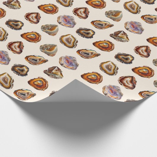 Geode Rocks Pattern Geschenkpapier (Ecke)