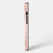 Geode-Rosa-Marmorstein iPhone Hülle (Linke Seite)