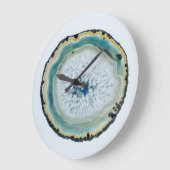 Geode Slice Große Wanduhr (Winkel)