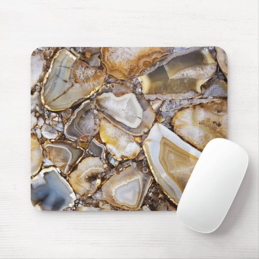 Geode-Stone-Design Mousepad (Mit Mouse)