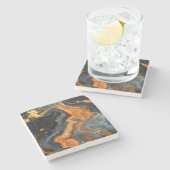 Geode Stone Untersetzer (Seitenansicht)