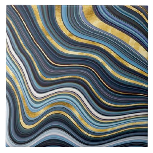 Geode Style Keramik Tile Fliese (Vorderseite)