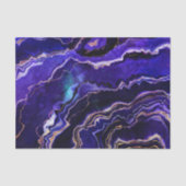 Geode Tief Lila Rose Gold Agate Seidenpapier (Vorderseite)