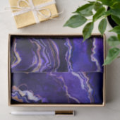 Geode Tief Lila Rose Gold Agate Seidenpapier (Geschenk)