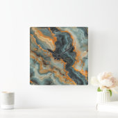 Geode Wall Clock Quadratische Wanduhr (Zuhause)