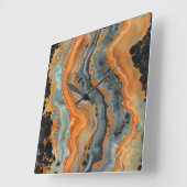 Geode Wall Clock Quadratische Wanduhr (Winkel)