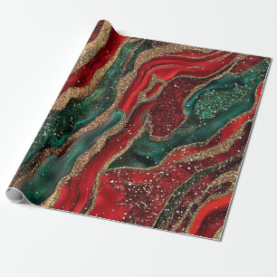 Geode-Weihnachtspapier Geschenkpapier