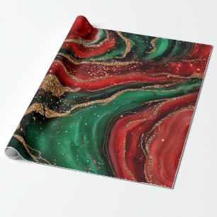 Geode-Weihnachtspapier Geschenkpapier