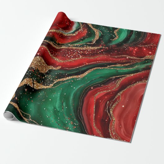 Geode-Weihnachtspapier Geschenkpapier (Ungerollt)