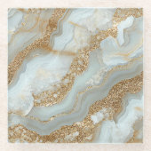 Geode-Weihnachtsuntersetzer Glasuntersetzer (Vorderseite)
