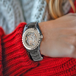 Geode White Crystals Quartz Hübsch Armbanduhr