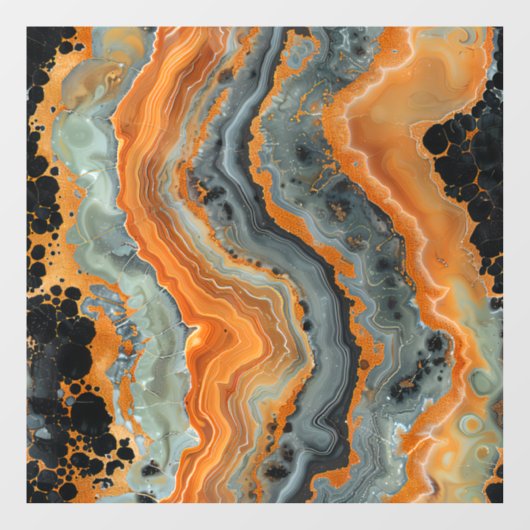 Geode Window Clying Fensteraufkleber (Blatt)