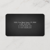 Geodenkristalle - Schwarz und Gold Visitenkarte (Rückseite)