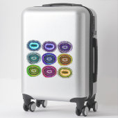 Geodes Collection Crystal Rocks Aufkleber (Koffer)