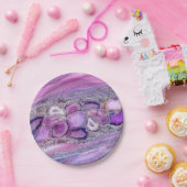 Geodes crystal Flow - Purple and Violet Pappteller (Party)