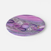 Geodes crystal Flow - Purple and Violet Pappteller (Schrägansicht)