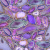 Geodes crystal pattern - Purple and Violet Aufkleber (Vorderseite)