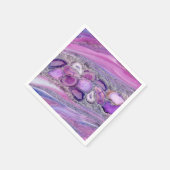 Geodes-Kristalldurchsatz - Lila und violett Serviette (Ecke)