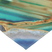 Geodes-Kristallmuster - Multicolor Tischdecke (Schrägansicht)