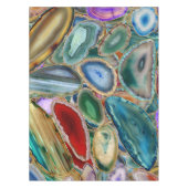 Geodes-Kristallmuster - Multicolor Tischdecke (Vorderseite)