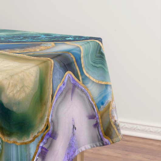 Geodes-Kristallmuster - Multicolor Tischdecke (Beispiel)