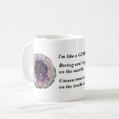 Geodes sind eine Metapher für innere Kaffeetasse (Vorderseite Links)