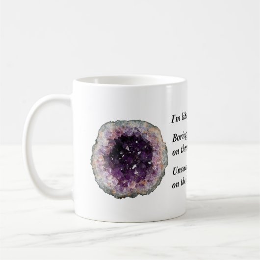 Geodes sind eine Metapher für innere Kaffeetasse (Links)