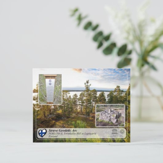 Geodetische Arche der UNESCO-Struve - PORLOM II To Postkarte (Stehend Vorderseite)