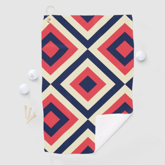 geodiagonale Formen Golfhandtuch (Insitu)