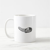 Geoduck Muschel (Schwarzweiss-Illustration) Kaffeetasse (Links)
