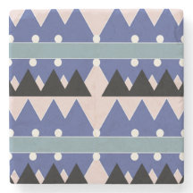 Geoemetric Blue Pink Black Aquamarin Pattern