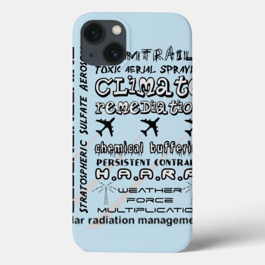 Geoengineering-Chemtrails giftige Aerosole Case-Mate iPhone Hülle (Rückseite)