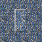 Geofedern blau stoff (Kachel)