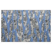 Geofedern blau stoff (Fat Quarter (45,7 x 55,9 cm))