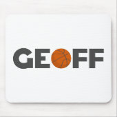 Geoff Basketball Mouse Pad Mousepad (Vorne)