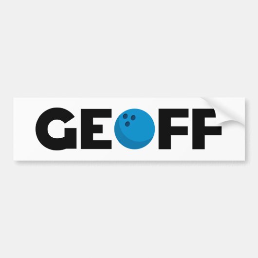 Geoff Bowling Autoaufkleber (Vorne)