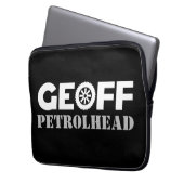 Geoff Petrol Head Laptopschutzhülle (Vorderseite Links)