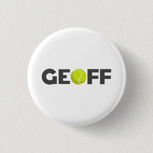 Geoff Tennis Button (Vorderseite)