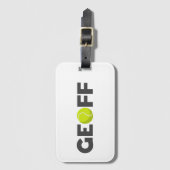 Geoff Tennis Gepäckanhänger (Vorderseite Vertikal)